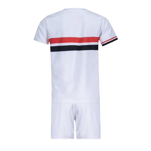 Conjunto Infantil São Paulo Home 25/26 New Balance - Branca