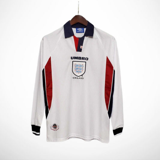 Camisa Inglaterra 98 - Versão Retro Manga Longa