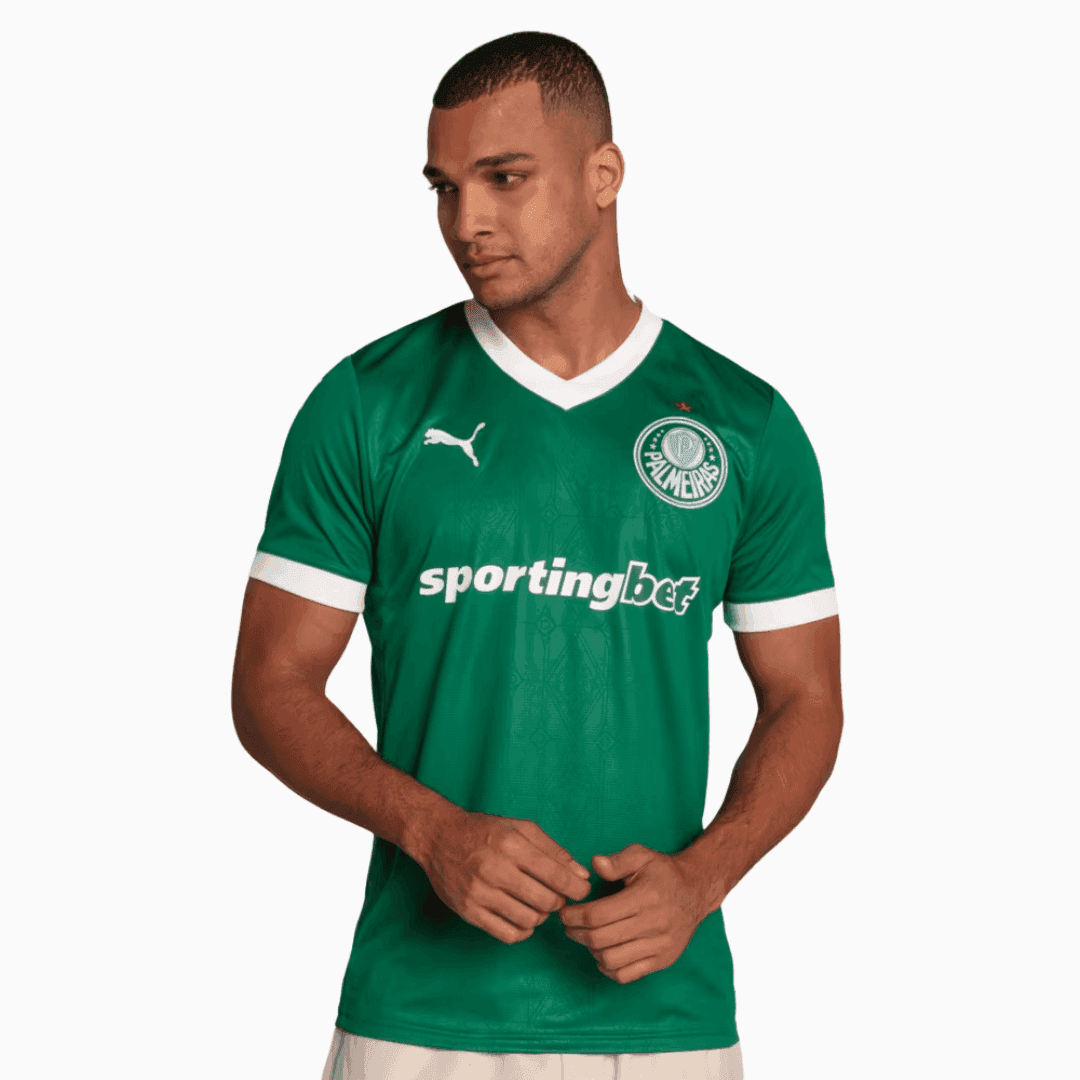 Camisa Puma Palmeiras 2025/26 I - R. VEIGA N° 23
