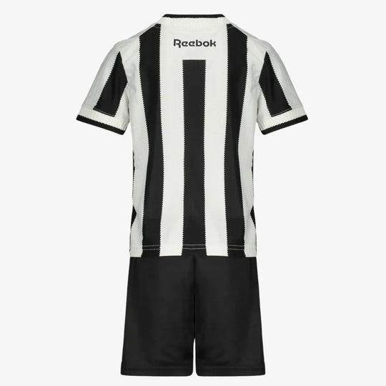Conjunto Infantil Botafogo Home 25/26 Reebok - Preta e Branca