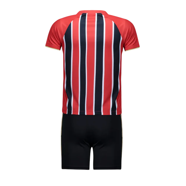 Conjunto Infantil São Paulo Away 25/26 New Balance - Tricolor