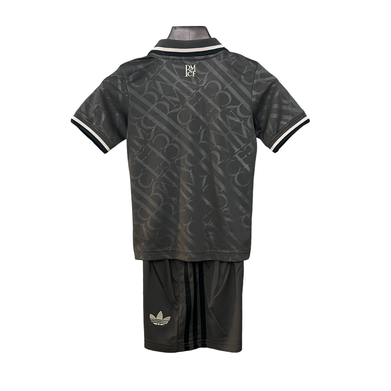Conjunto Infantil Real Madrid Third 24/25 Adidas - Cinza