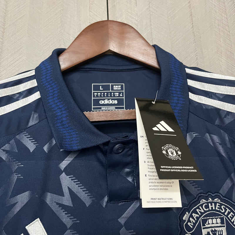 Camisa Manchester United Away 24/25 s/n° Torcedor Adidas Masculina - Azul