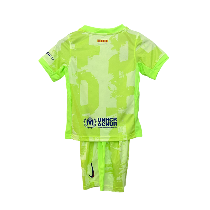 Conjunto Infantil Barcelona Third 24/25 Nike - Verde