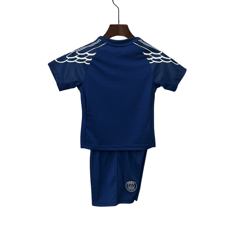 Conjunto Infantil PSG Fourth 24/25 Jordan - Azul
