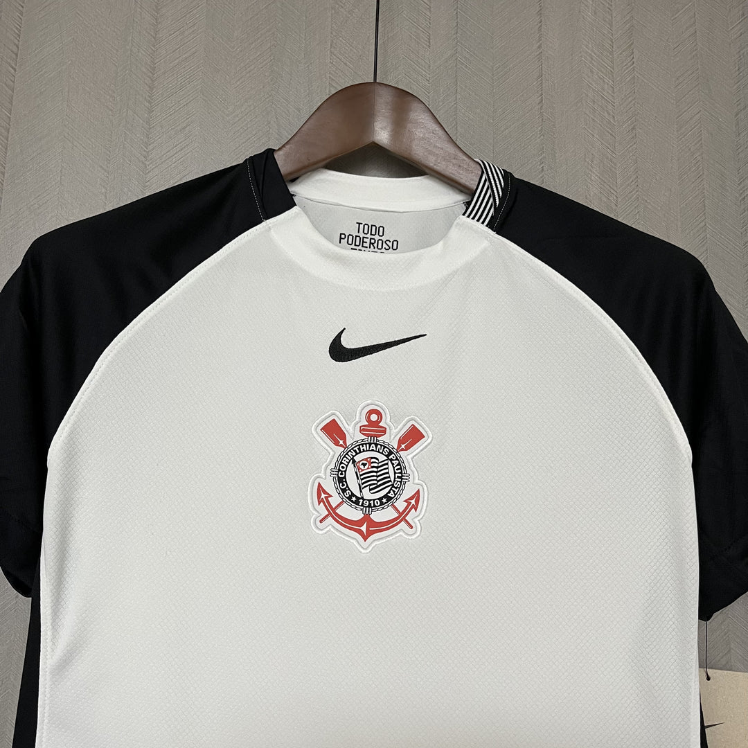 Camisa Corinthians Home 25/26 Torcedor Nike Feminina - Branca