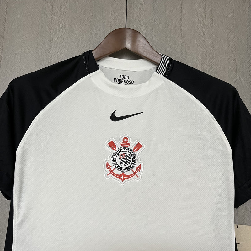 Camisa Corinthians Home 25/26 Torcedor Nike Feminina - Branca