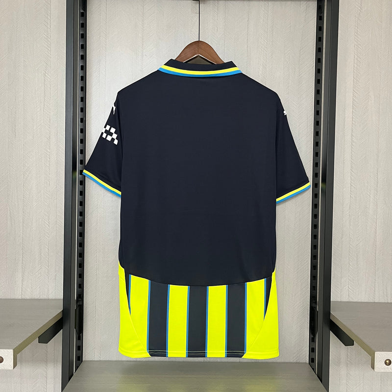 Camisa Manchester City Away 24/25 Torcedor Puma Masculina - Azul e Amarela