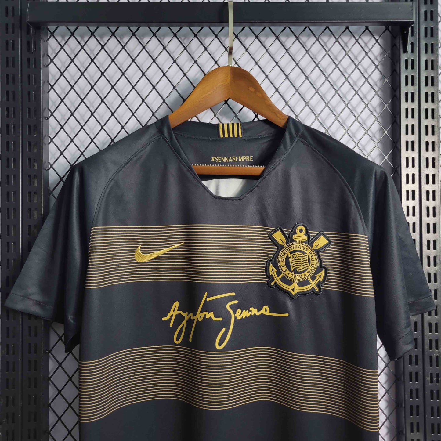 Camisa Corinthians II 18/19 Ayrton Senna - Versão Retro