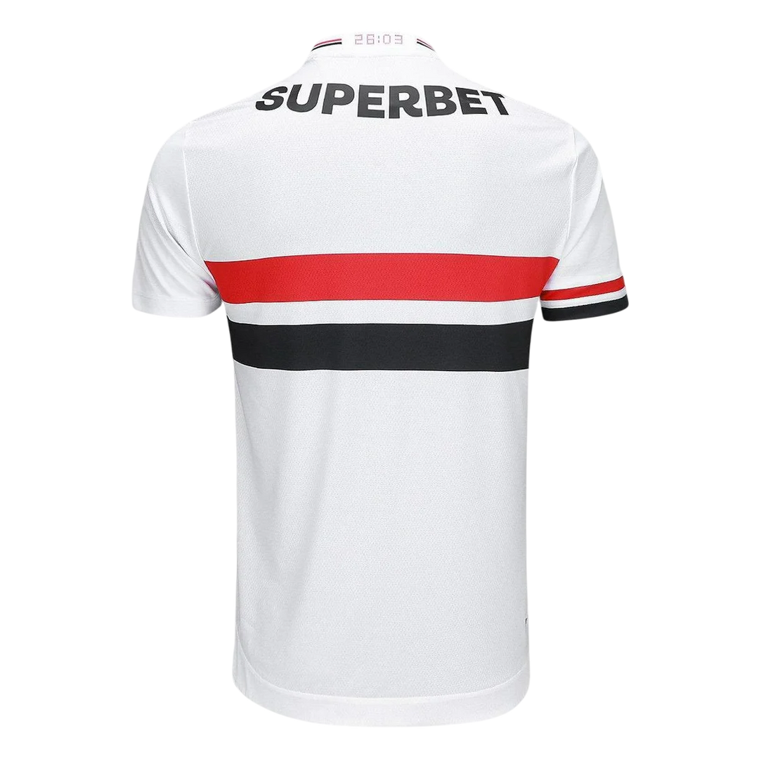 Camisa São Paulo Home 25/26 Jogador New Balance Masculina - Branca