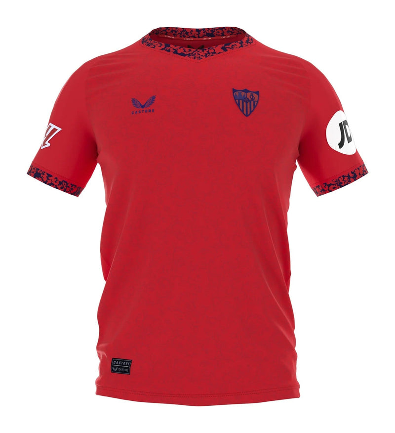 Camisa Sevilla Away 24/25 s/n° Torcedor Masculino - Vermelha