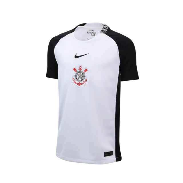 Conjunto Infantil Corinthians Home 25/26 Nike - Branca