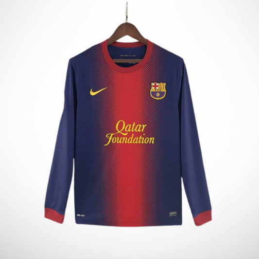 Camisa Barcelona Titular 12/13 - Versão Retro Manga Longa