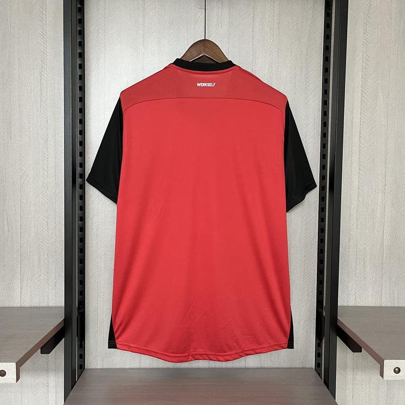 Camisa Bayer Leverkusen Home 24/25 Torcedor Castore Masculina - Vermelha