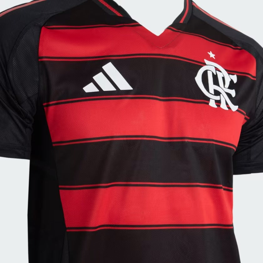 Camisa Flamengo Home 25/26 Jogador Adidas Masculina - Vermelha e Preta