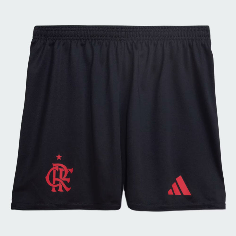 Conjunto Infantil Flamengo Away 25/26 Adidas - Branca e Vermelha