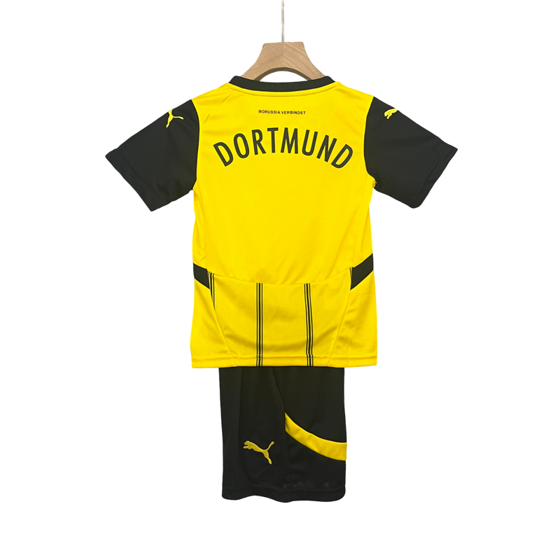 Conjunto Infantil Borussia Dortmund Home 24/25 Puma - Amarela