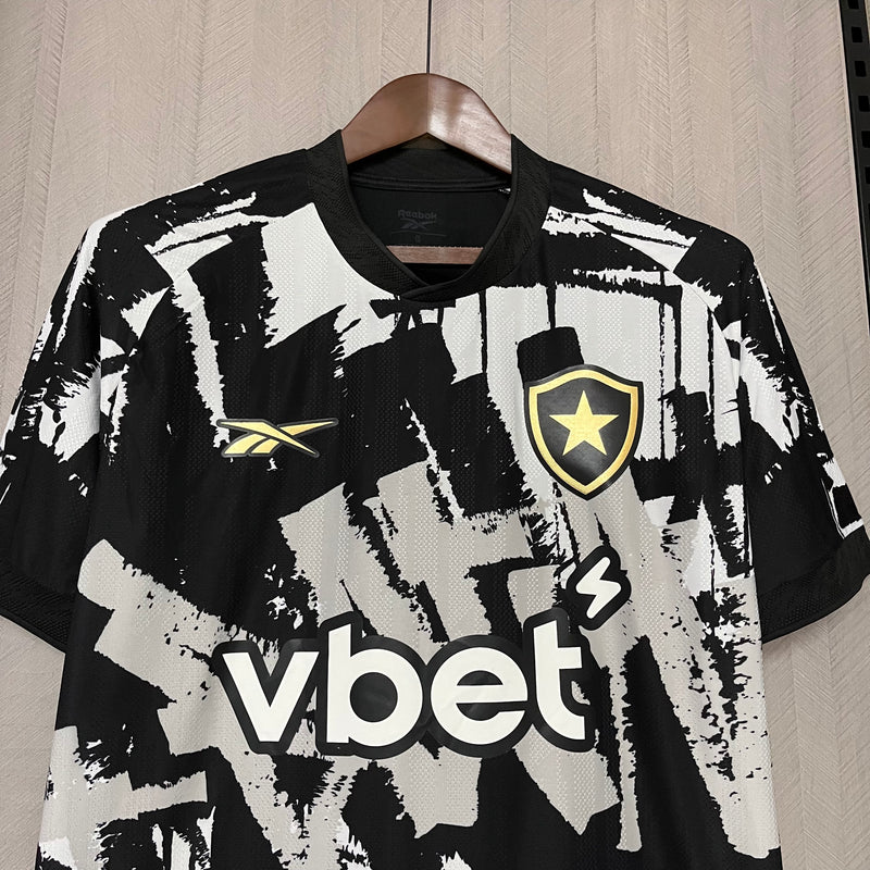 Camisa Botafogo Fourth 25/26 s/n° Torcedor Reebok Masculina - Branca e Preta (Cópia)