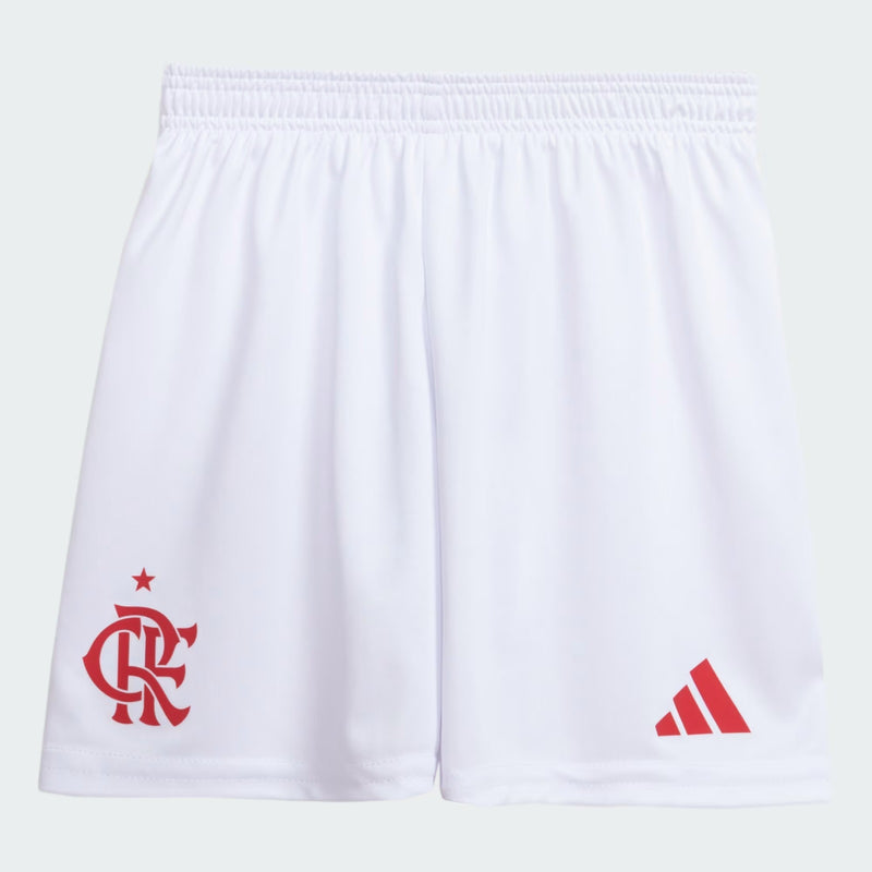 Conjunto Infantil Flamengo Home 25/26 Adidas - Vermelha e Preta