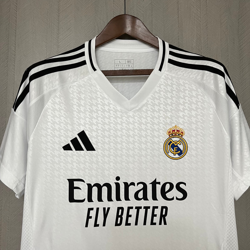 Camisa Real Madrid Home 24/25 s/n° Torcedor Masculino - Branca