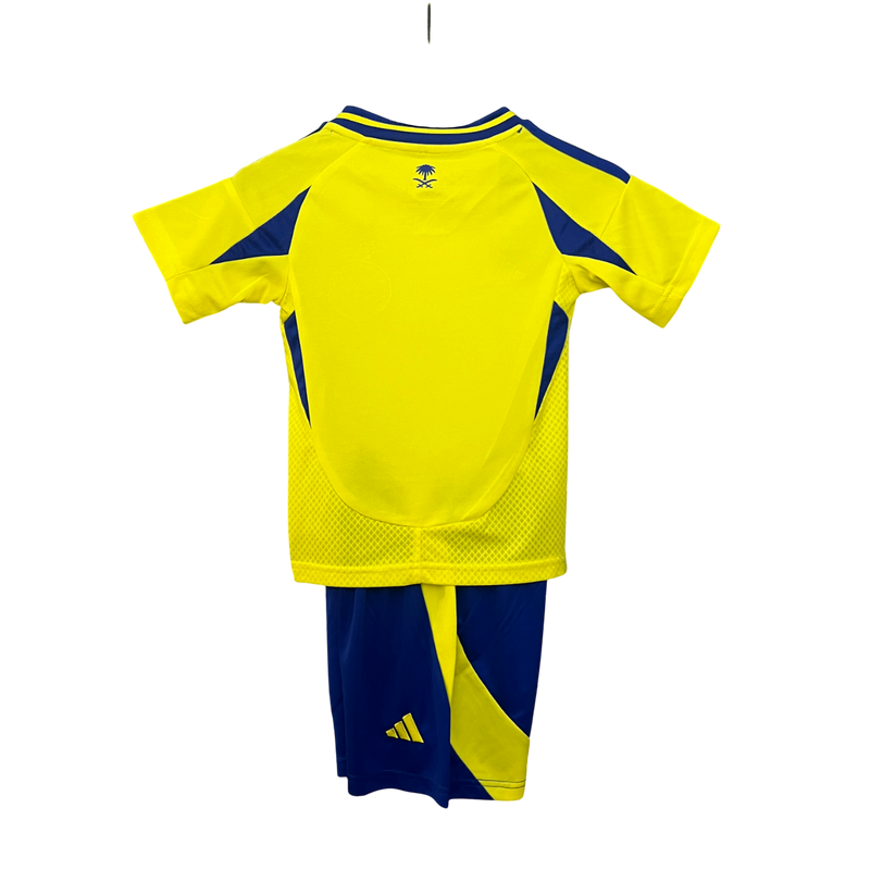Conjunto Infantil Al Nassr Home 24/25 Adidas - Amarela