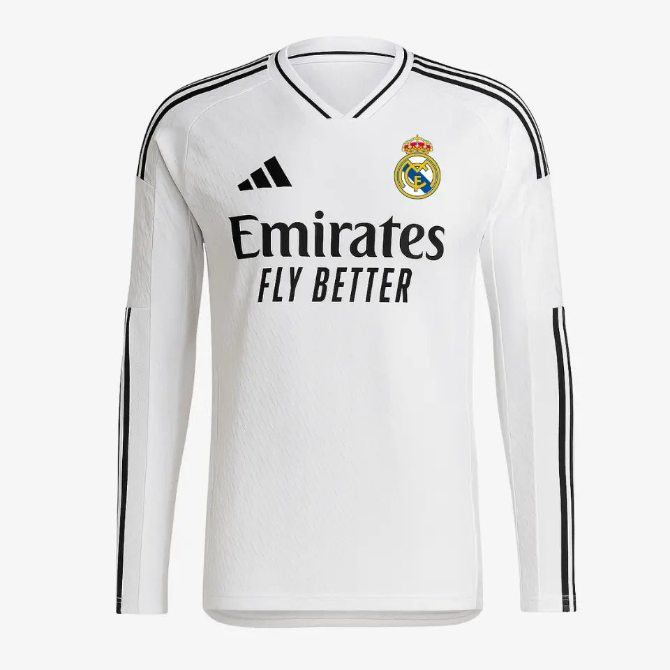 Camisa Adidas Real Madrid 2024/25 I Manga Longa Authentic