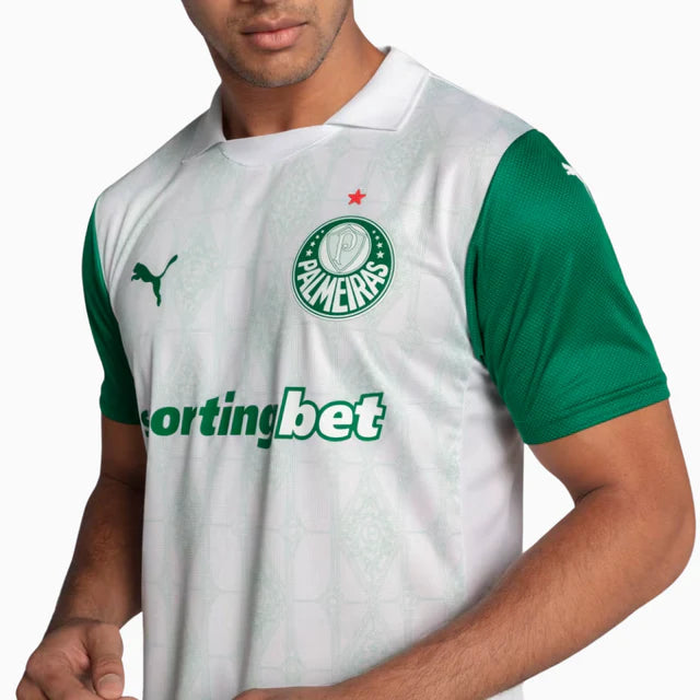 Camisa Palmeiras Away 25/26 Jogador Puma Masculina - Branca