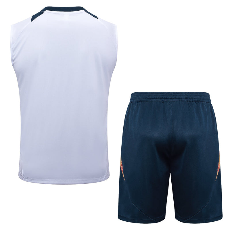 Conjunto Regata Real Madrid 2024/25 - Branca e Azul