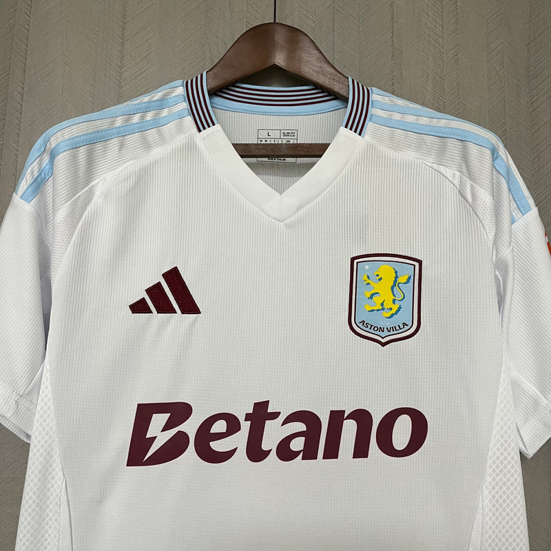 Camisa Aston Villa Away 24/25 s/n° Torcedor Adidas Masculina - Branca