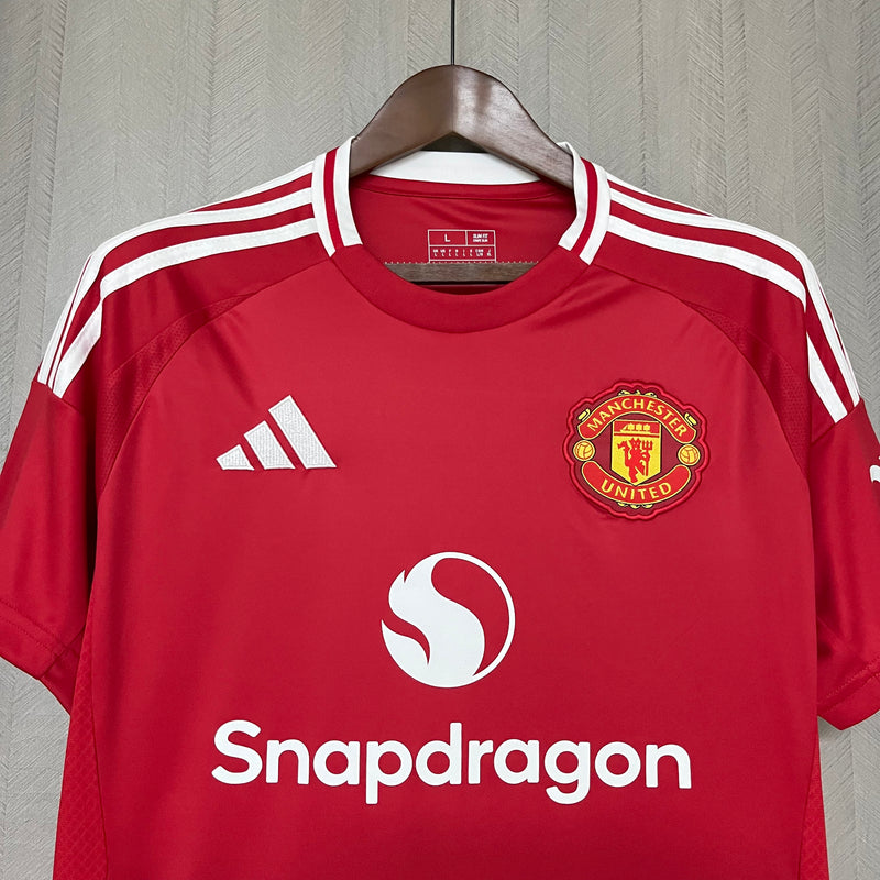 Camisa Manchester United Home 24/25 s/n° Torcedor Adidas Masculina - Vermelha