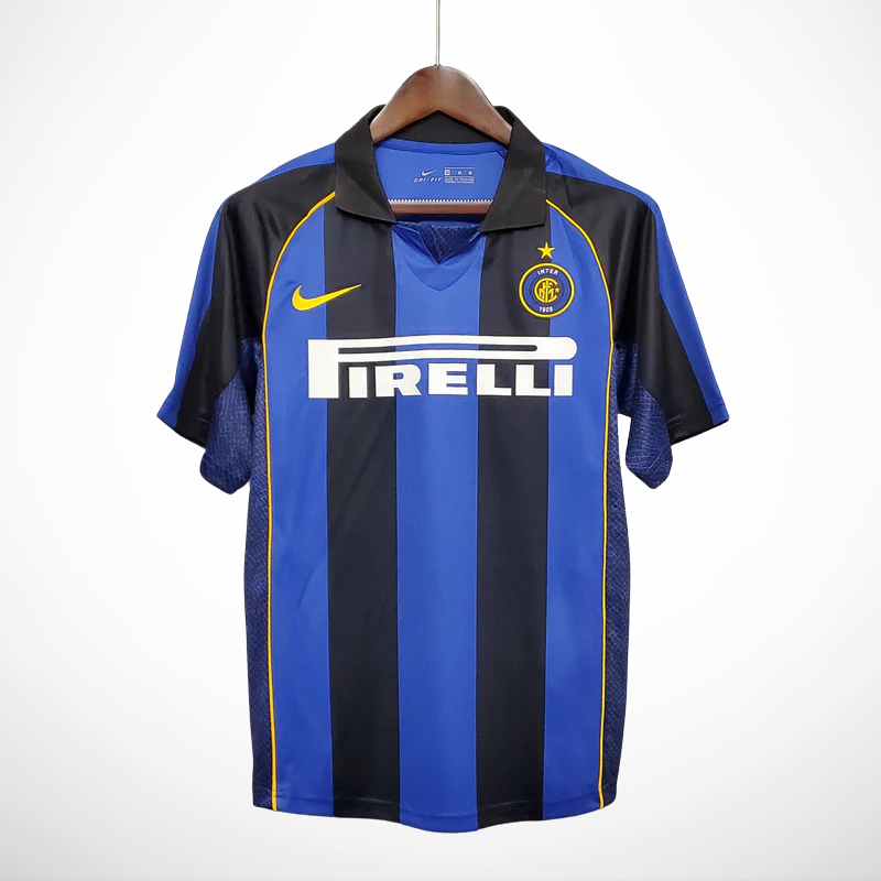 Camisa Inter de Milão Titular 01/02 - Versão Retro