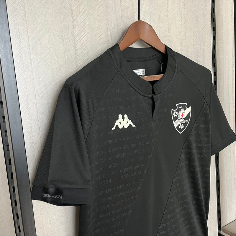 Camisa Vasco Goleiro 24/25 s/n° Torcedor Kappa Masculina - Preta