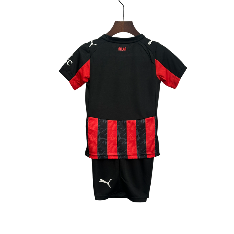 Conjunto Infantil AC Milan Home 25/26 Puma - Vermelha