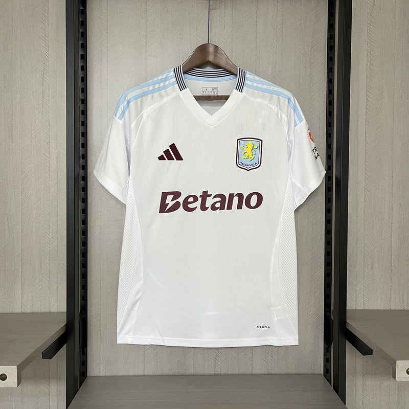 Camisa Aston Villa Away 24/25 s/n° Torcedor Adidas Masculina - Branca