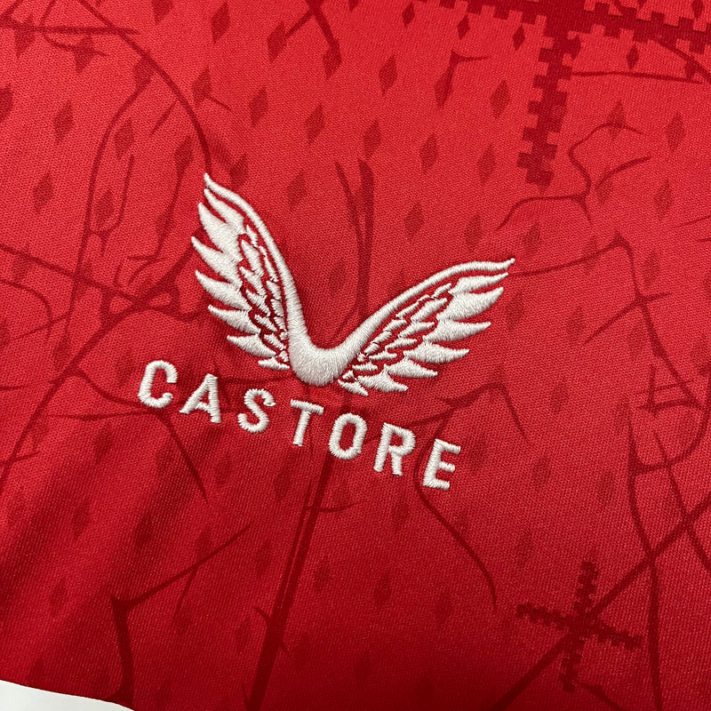 Camisa Bayer Leverkusen Home 24/25 Torcedor Castore Masculina - Vermelha