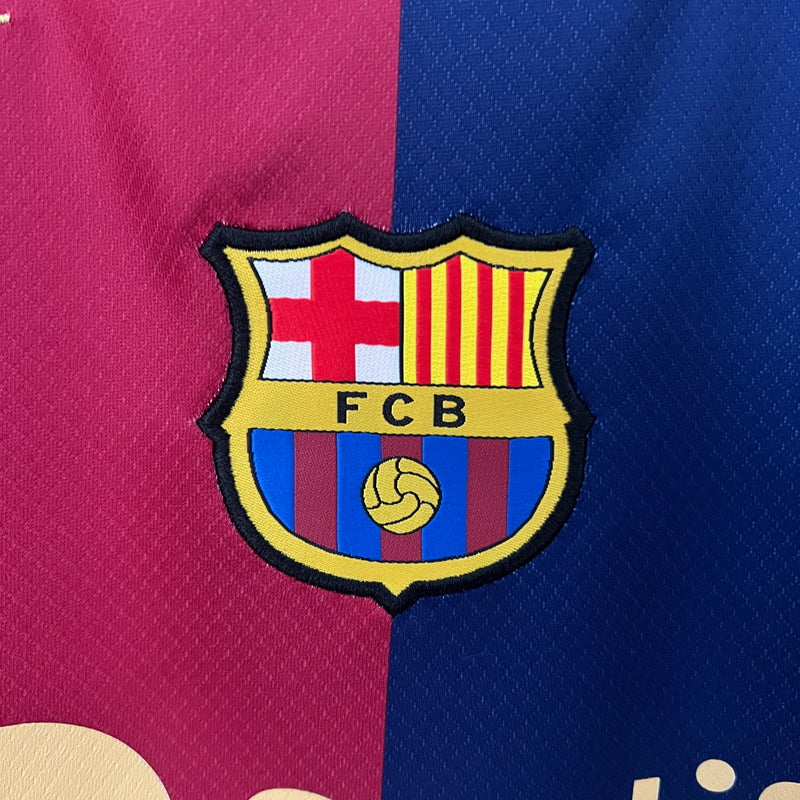 Camisa Barcelona Home 24/25 s/n° Torcedor Nike Feminina - Azul e Grená