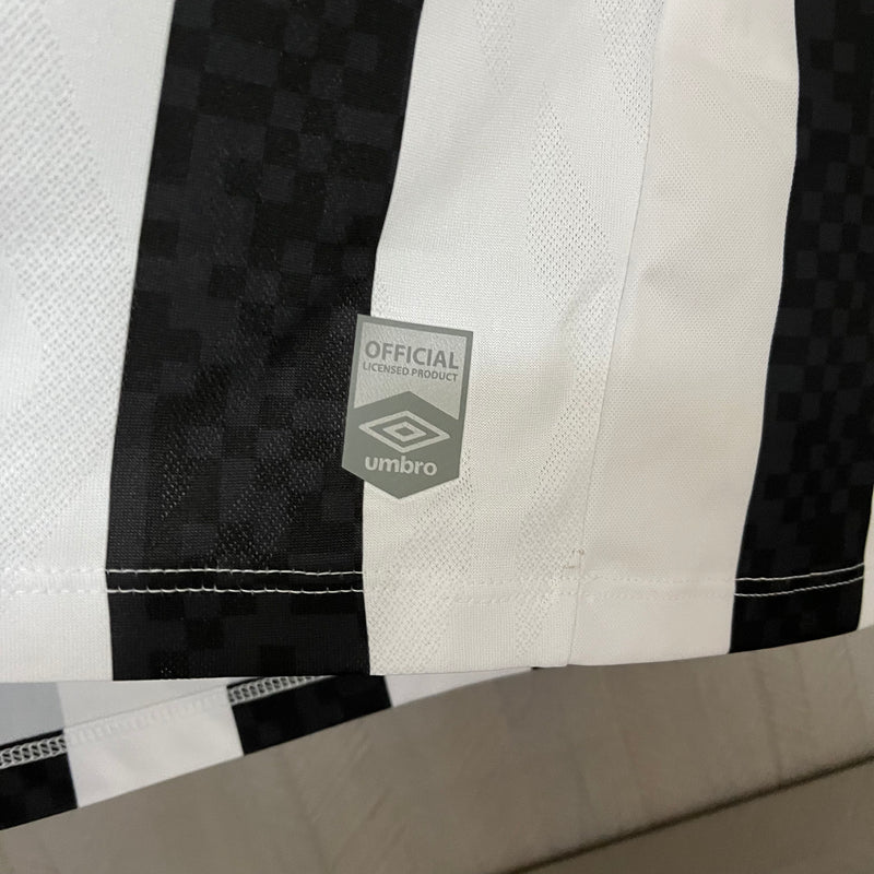 Camisa Santos Away 25/26 Torcedor Umbro Masculina - Preta e Branca