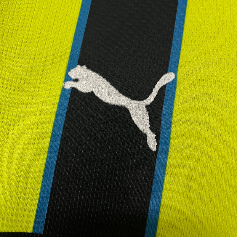 Camisa Manchester City Away 24/25 Torcedor Puma Masculina - Azul e Amarela