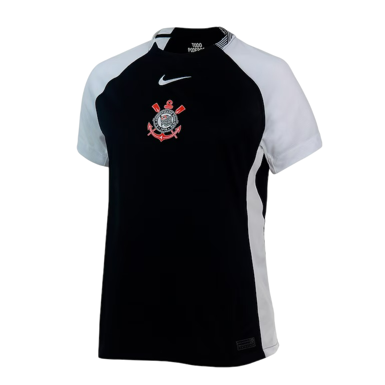 Camisa Corinthians Away 25/26 Torcedor Nike Feminina - Preta