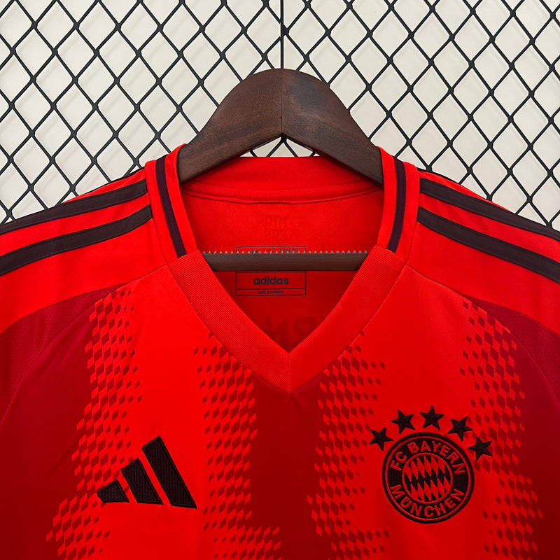 Camisa Bayern de Munique Home 24/25 s/n° Torcedor Adidas Masculino - Vermelho