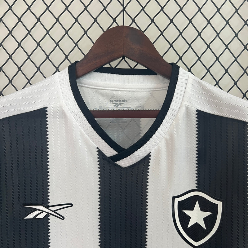 Camisa Botafogo Home 24/25 s/n° Torcedor Reebok Masculina - Branca e Preta