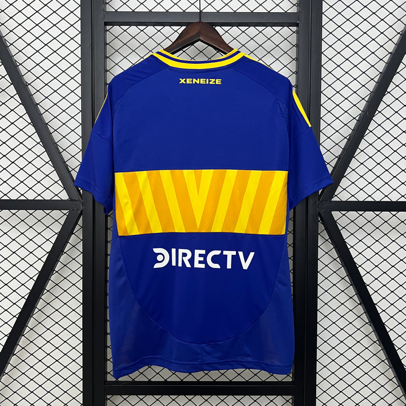 Camisa Boca Juniors Home 24/25 Torcedor Adidas Masculina - Azul e Amarela