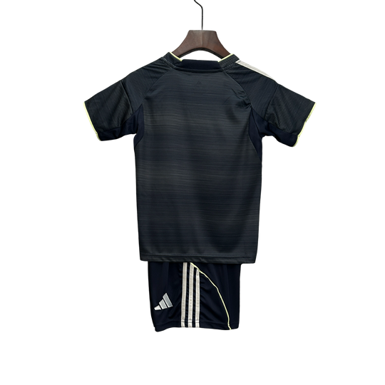 Conjunto Infantil Real Madrid Away 25/26  Adidas - Preta