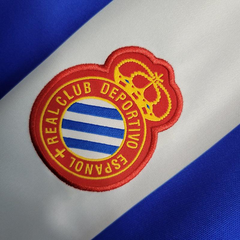 Men's Espanyol I Home Retro Shirt 1984/89 Blue and White