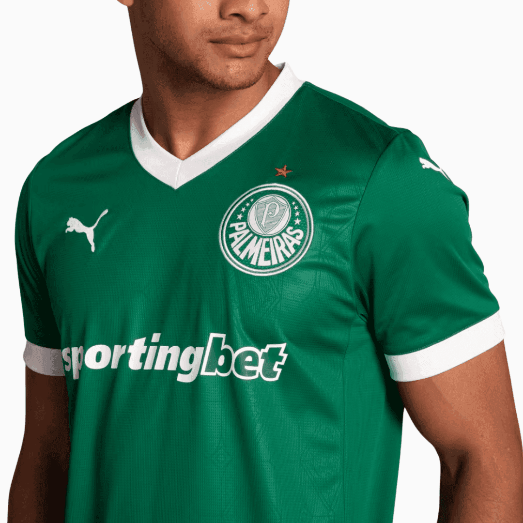 Camisa Puma Palmeiras 2025/26 I - Estevão N° 41