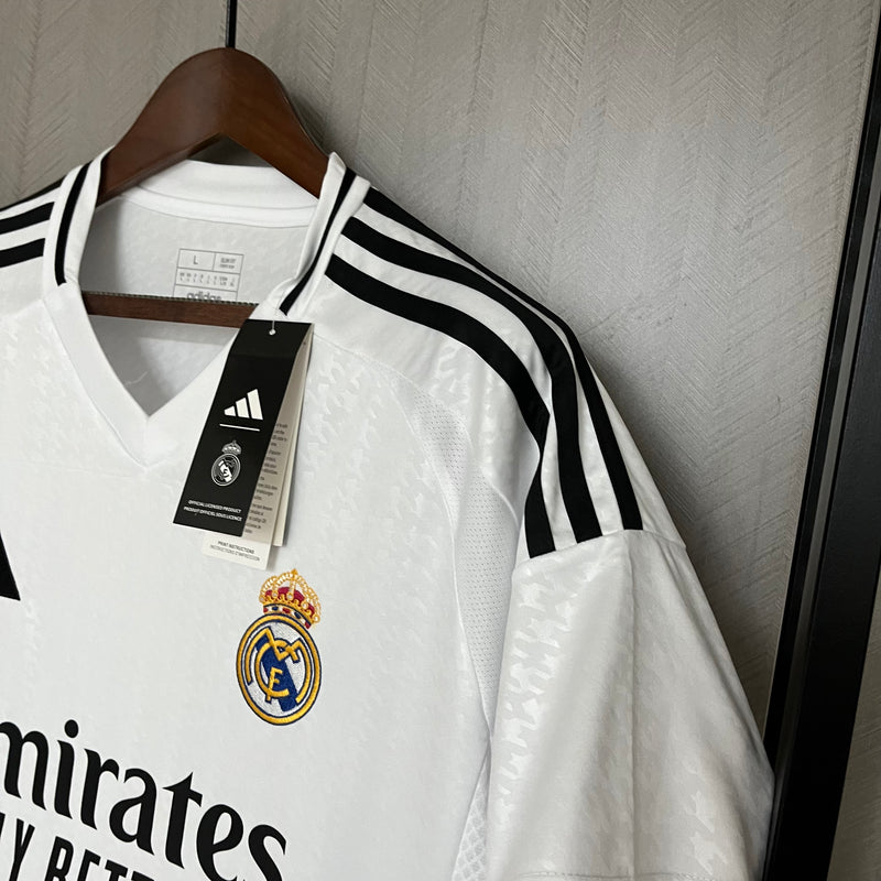 Camisa Real Madrid Home 24/25 s/n° Torcedor Masculino - Branca