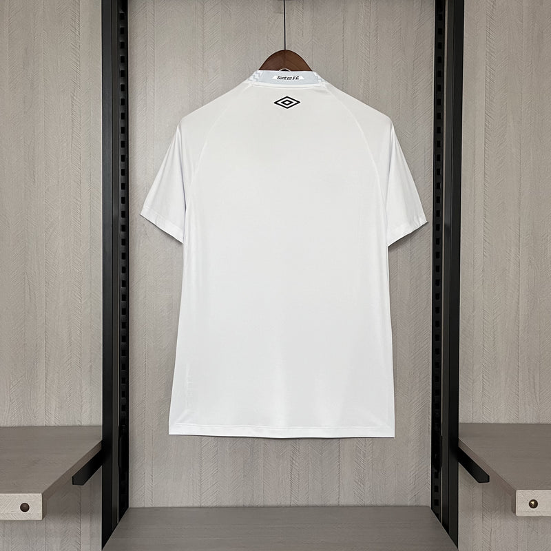 Camisa Santos Home 25/26 Torcedor Umbro Masculina - Branca