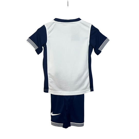 Conjunto Infantil Tottenham Home 25/26 Nike - Branca e Azul