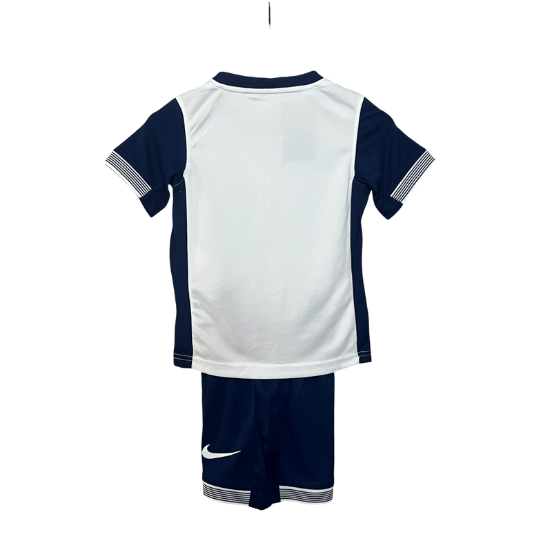 Conjunto Infantil Tottenham Home 25/26 Nike - Branca e Azul