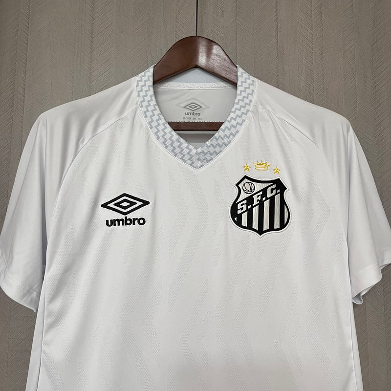 Camisa Santos Home 25/26 Torcedor Umbro Masculina - Branca